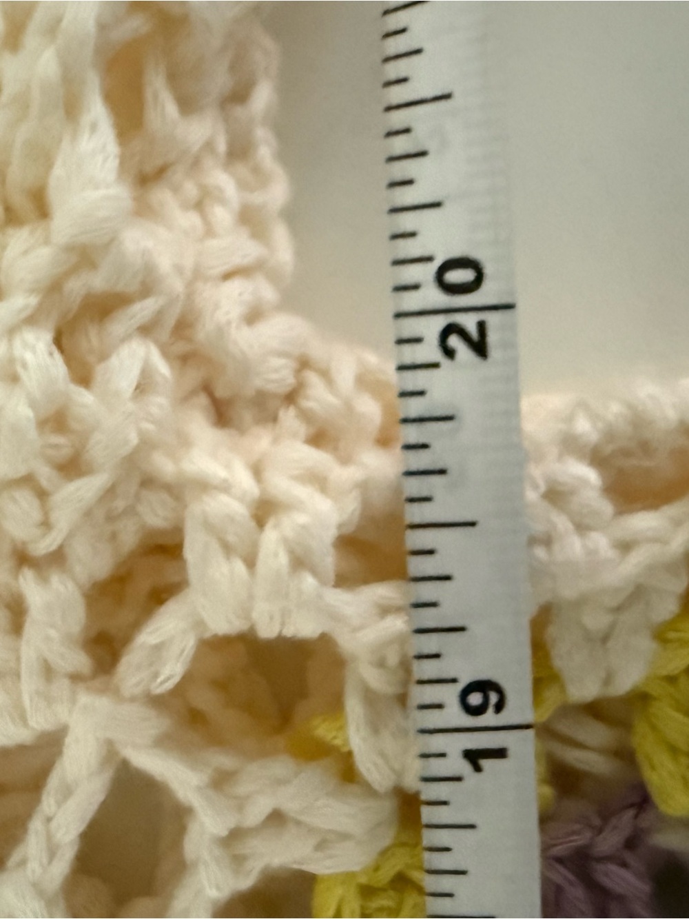 Debut | Crochet Granny Square Sweater | Boho Festival Open Knit | Medium - Picture 8 of 9